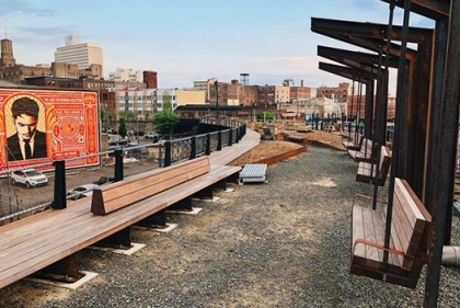 Rail park in center city