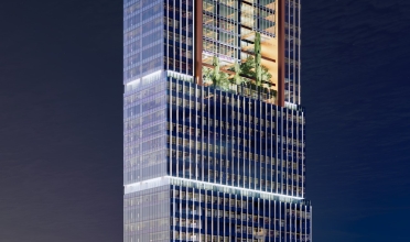 The rendering produced for the High-rise building in Taichung.