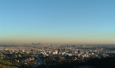 City scape and sky.