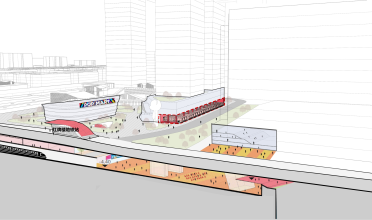 Digital rendering of site