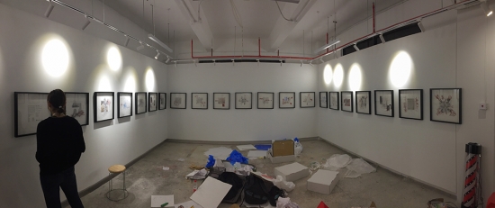 PennDesign's exhibition at the Shenzhen Biennale (installation in progress)