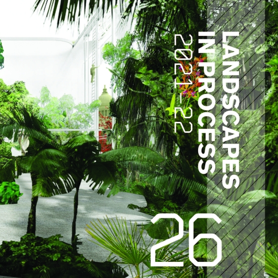 Cover for publication, "Landscapes in Process" edition 26, 2021-22