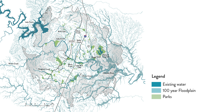 Detailed map of Austin