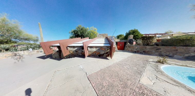 Exterior of Frank Lloyd Wright’s Office at Taliesin west. Source: Frank Lloyd Wright Foundation website.
