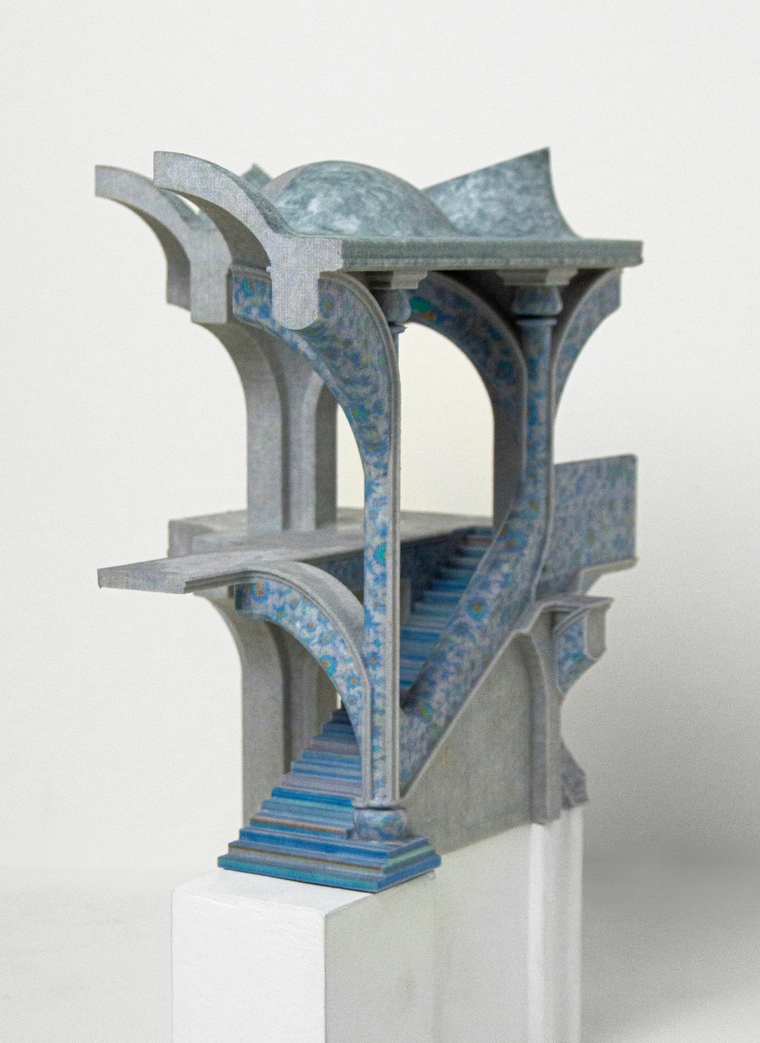 Model of an entry stair