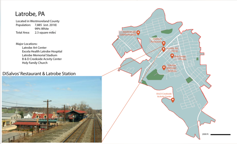 Map of Latrobe PA