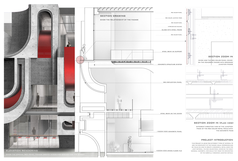 Building Façade Skin Material and Tectonic Details