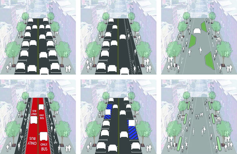 Graphic depiction of traffic density