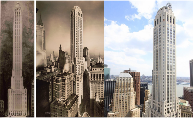New York City office buildings then and now