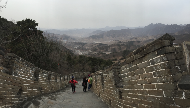 On the great wall of China