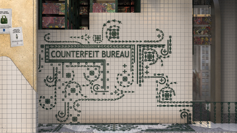 Counterfeit Bureau Entry Render