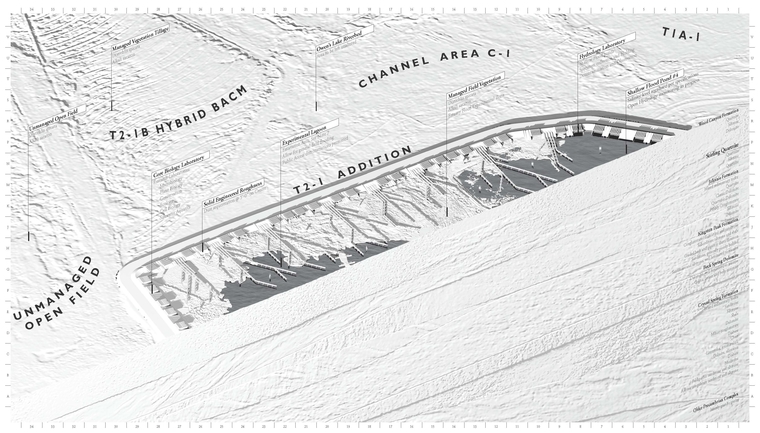 Geological section of the earth