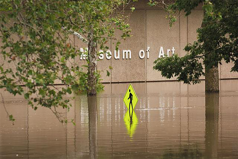 Flooded University of Iowa Museum of Art in 2008