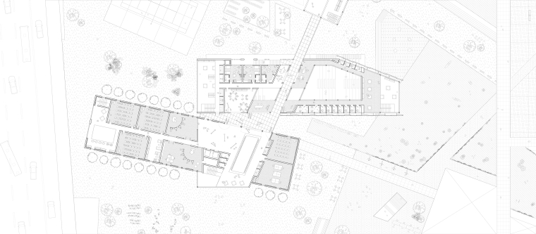 Exsiting School & New Wing Floor plan