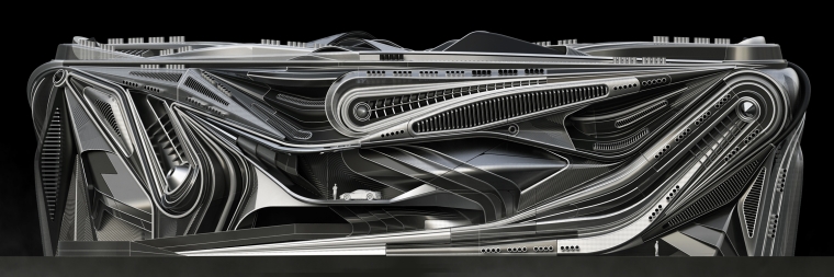 McLaren Headquarters in Dubai (elevation)