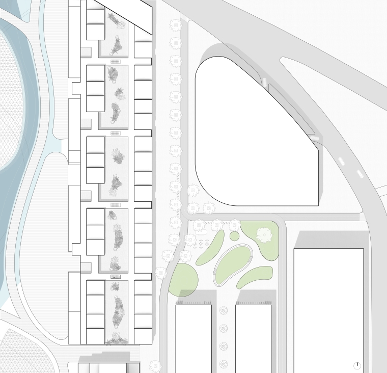 Master plan of triangle area of project Home Basin