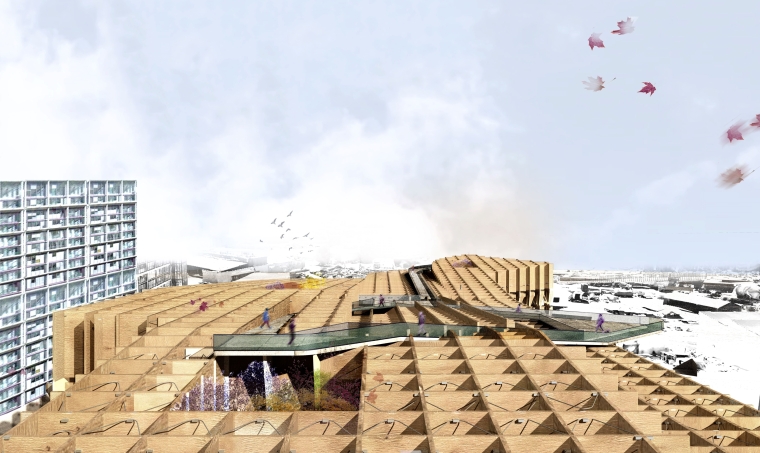 panoramic of wood structure