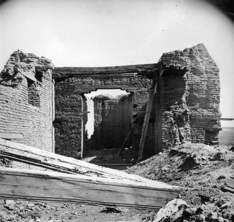 The Pecos mission church in the late nineteenth century.
