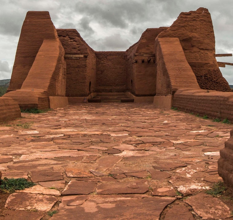 The Pecos mission church as it exists today.