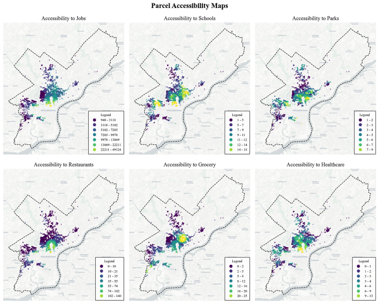 Maps showing data