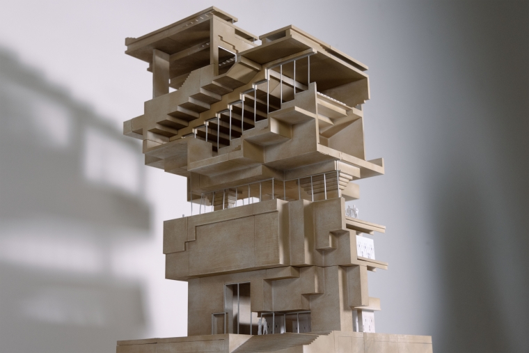 Physical Model, The west-southern corner of the project.