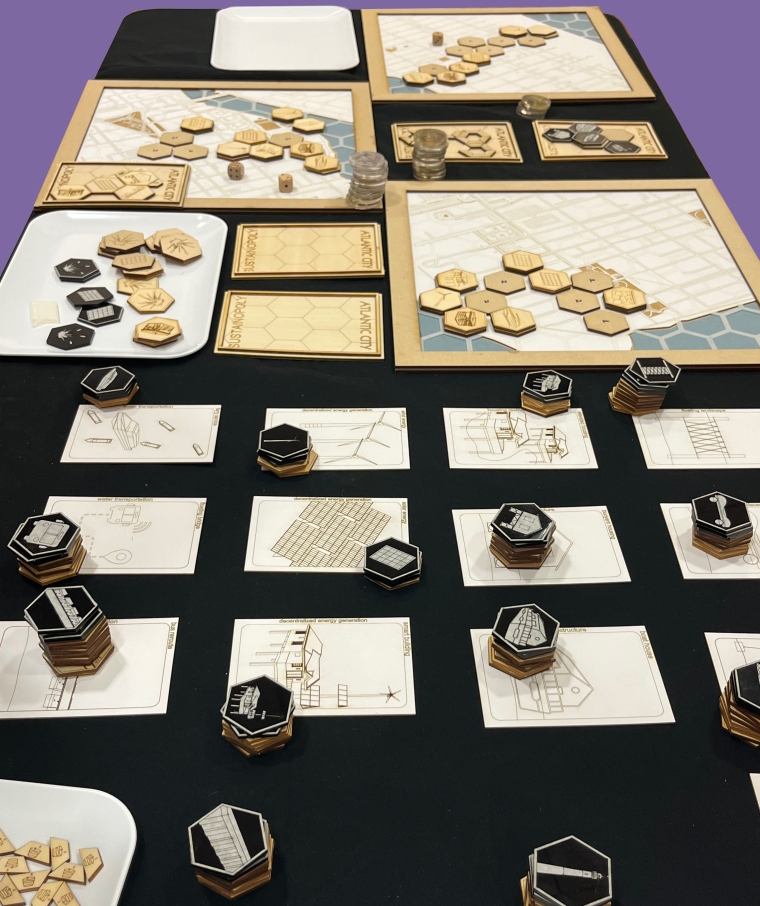 Display of All the Module Options for Future Community Systems (for eg. decentralized power grid, floating housing, etc.)