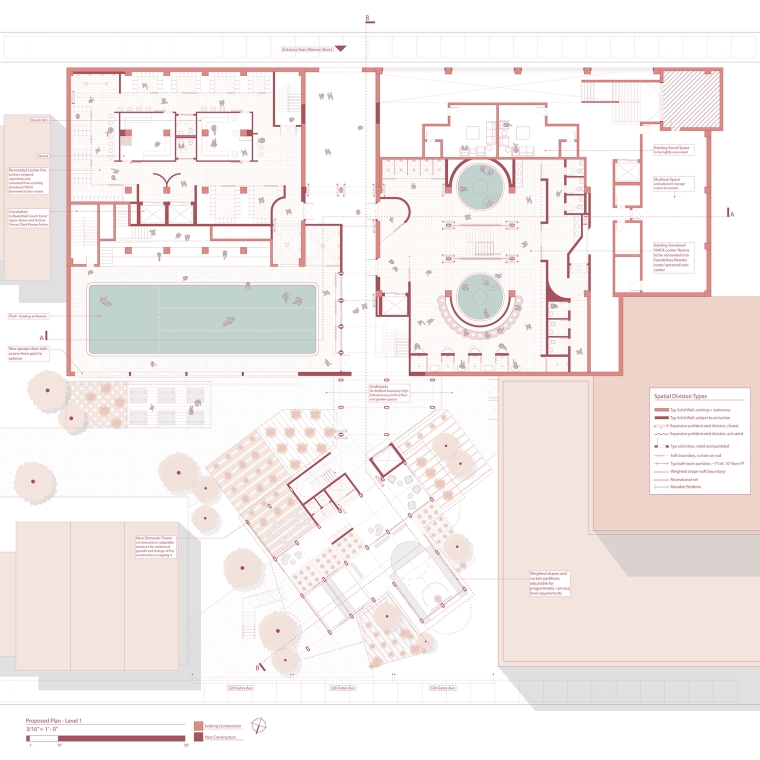 blueprint map of building
