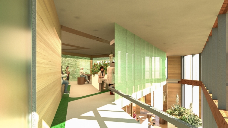 Figure 3A: Second Floor Render #1