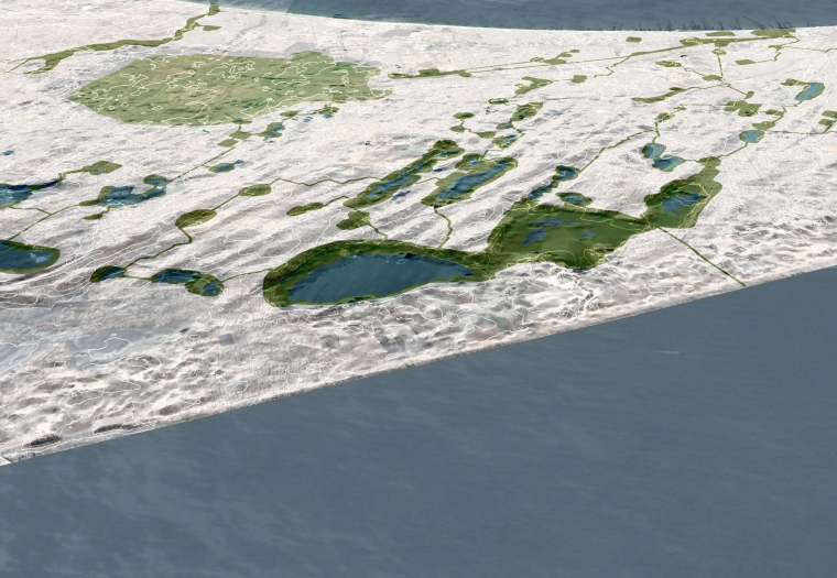 Proposed greenway network in Keur Massar, Senegal