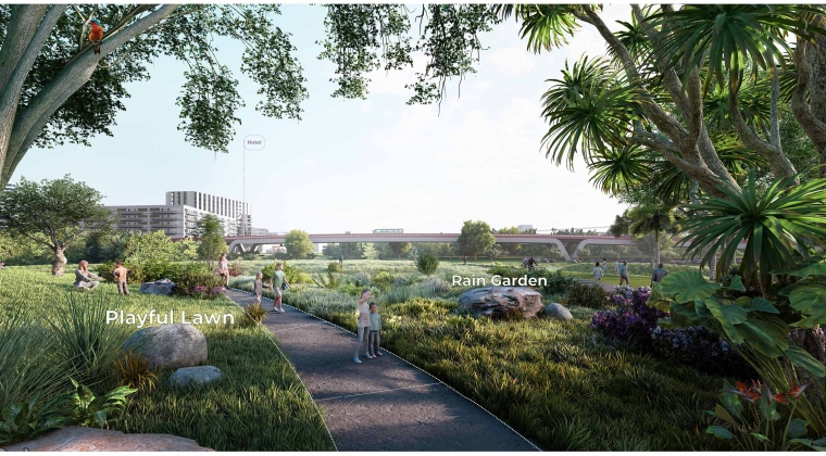 The perspectives highlight Panama's abundant biodiversity and propose repurposing an old airfield to unite the natural ecosystems within a city, fostering connections between people, plants, and animals.