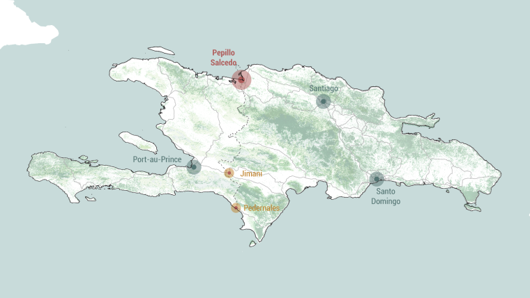 The Plan focused on three towns at the border of the DR and Haiti - Pepillo Salcedo, Jimani, and Pedernales