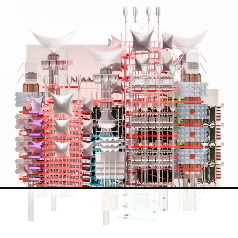 illustration of building