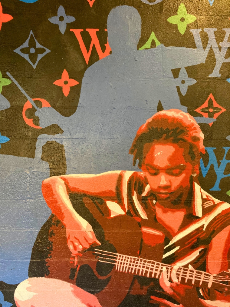 A mural from the school