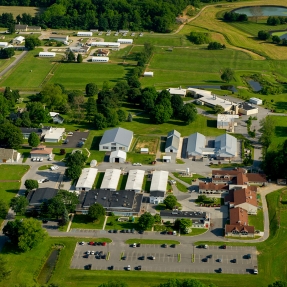 Aerial view of Bolton Center