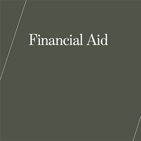 Graphic with text Financial Aid