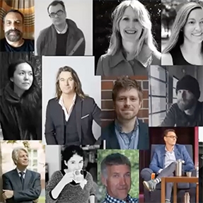 Collage of faculty headshots