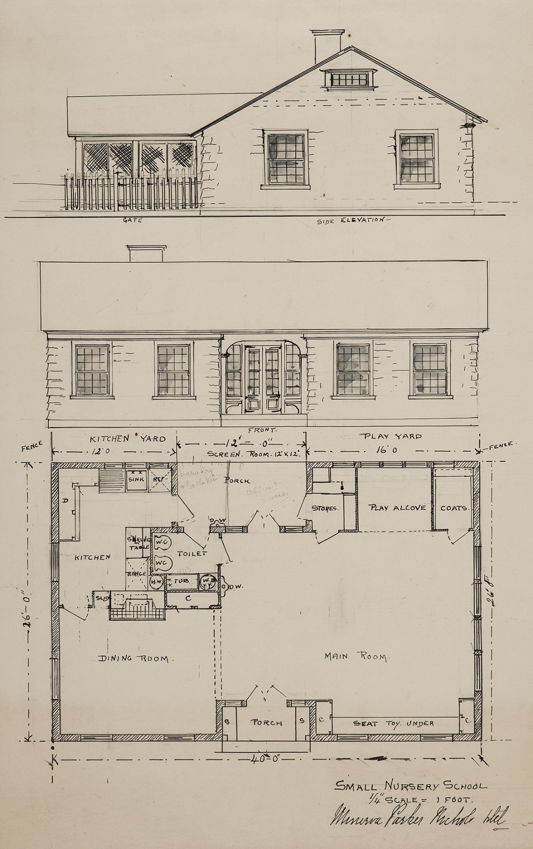 Architectural drawing by Parker Nichols