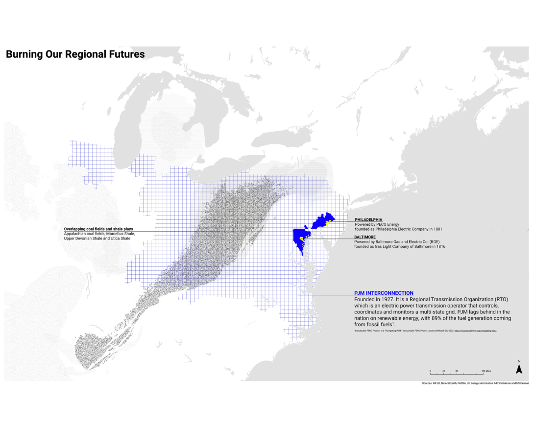 Map showing overlapping areas