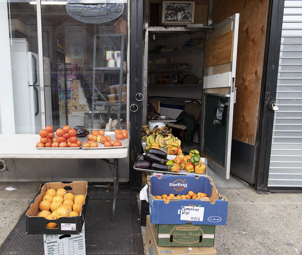 Facade of a produce store