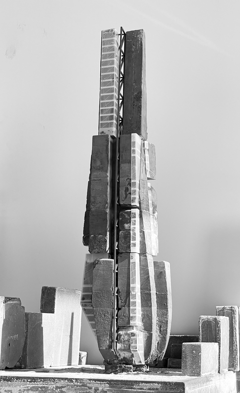 Cast Salt Concrete Physical Model