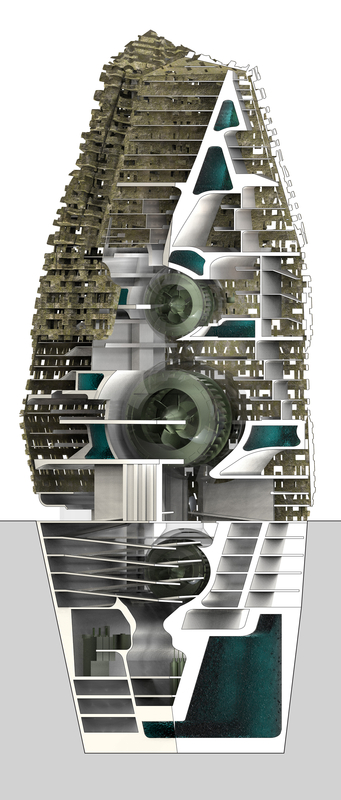 Greywater and stormwater will power the turbines, and the energy produced will allow for subsidized, affordable housing.