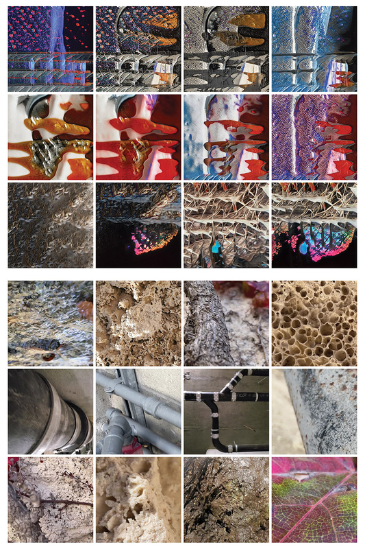 Many details of different materials