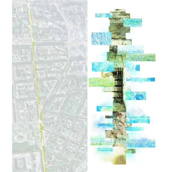 Surface deposition in Rome links the Tiber River with adjacent city streets, allowing wet corridors to extend into the urban landscape.