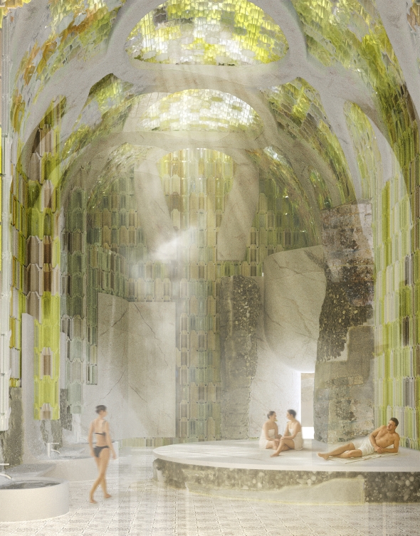 Hammam interior rendering