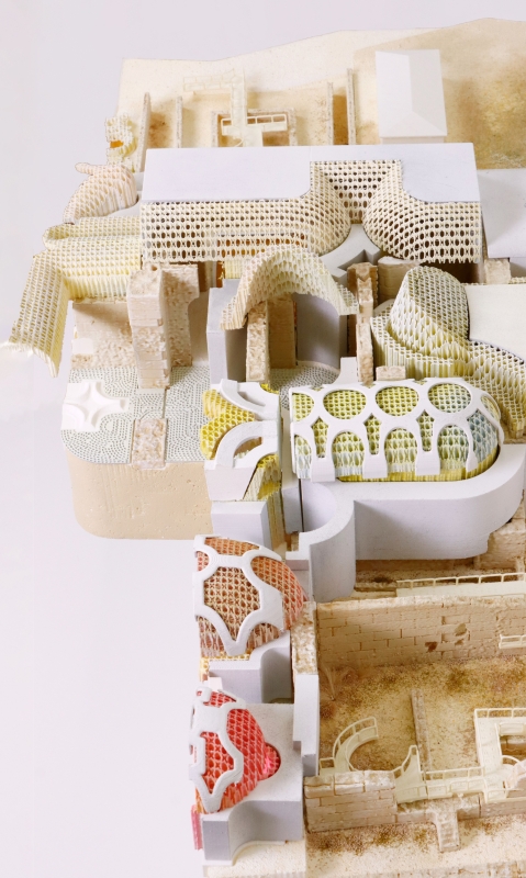 Model Photo of Bathhouse Roof