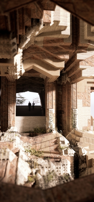 Interior Render of Grotto