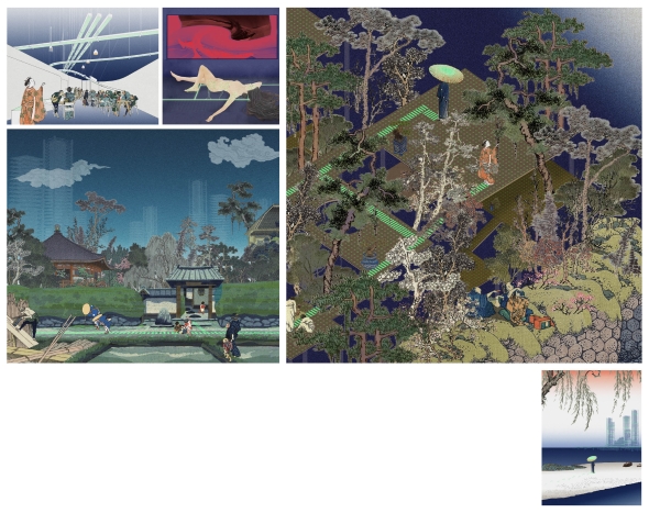 Illustration of future urban life scenarios 02