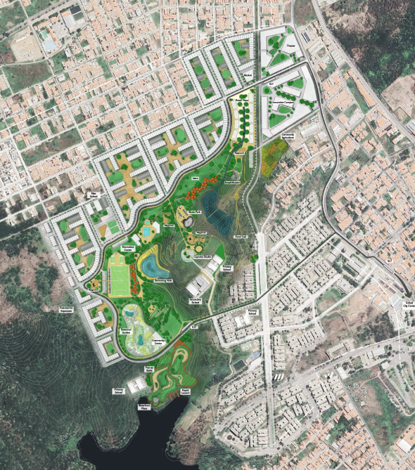 Master Plan for civic park in Sobral, Brazil