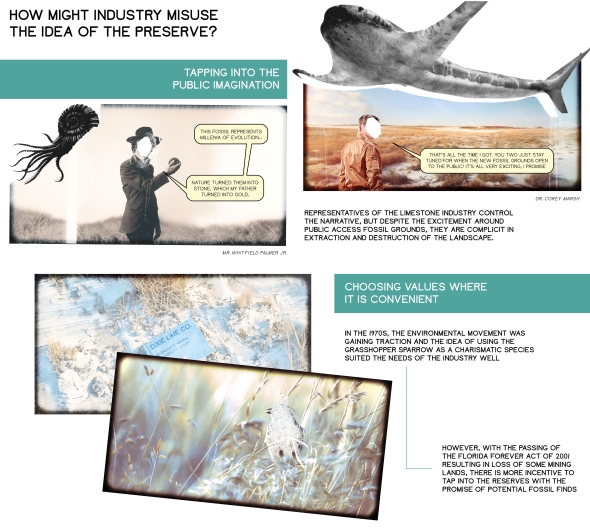Comic panels laid out on a board in vintage photographic styles