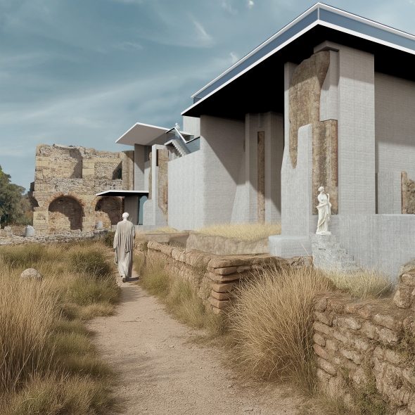 Exterior Ruin Side Rendering